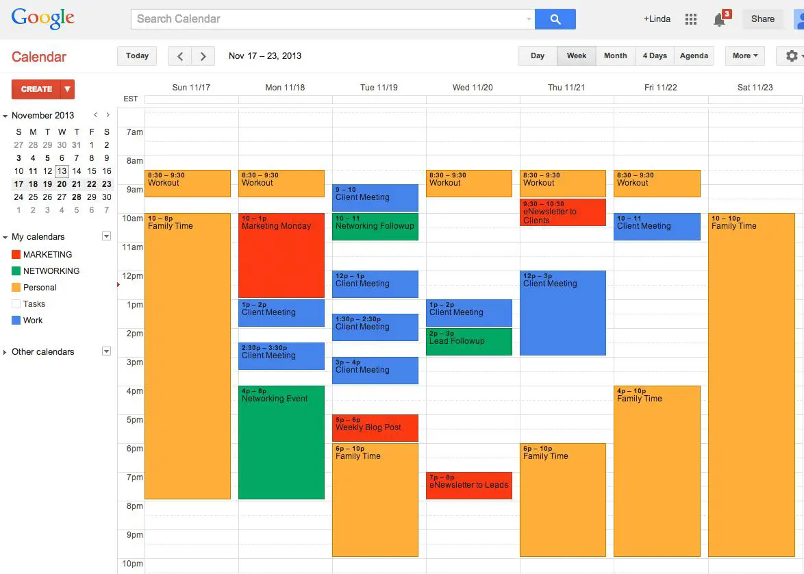 Google calendar