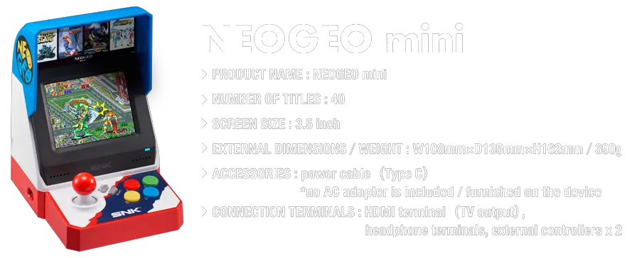 Svelate le caratteristiche del NeoGeo Mini tramite un video 4