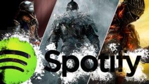 Cover dark souls trilogy con logo di spotify