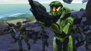 Sulla pagina instagram di halo appare una fanart con super mario