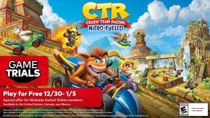 Crash team racing nitro-fueled è il prossimo gioco in prova di nintendo switch online