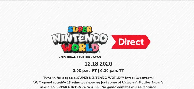 Super nintendo world, un direct dedicato al parco divertimenti di mario