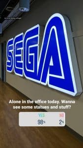 Sonic the hedgehog office