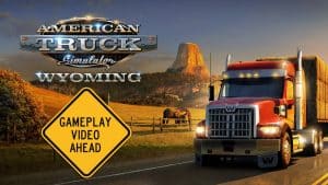 American truck simulator wyoming gameplay in arrivo