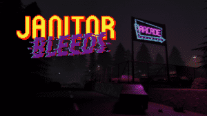 Janitor bleeds artwork