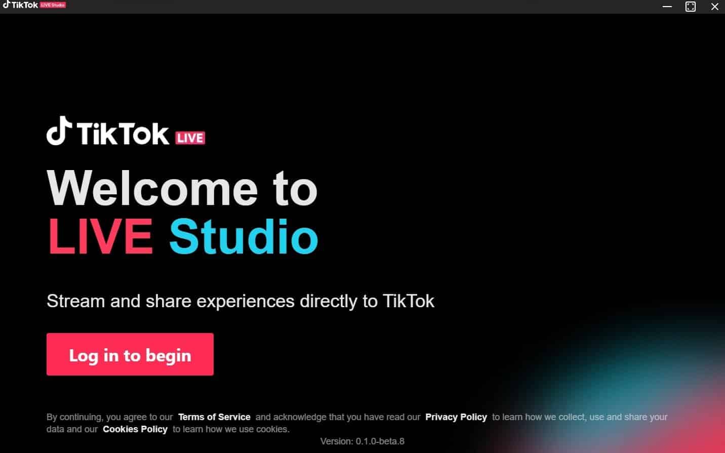 Tiktok live studio