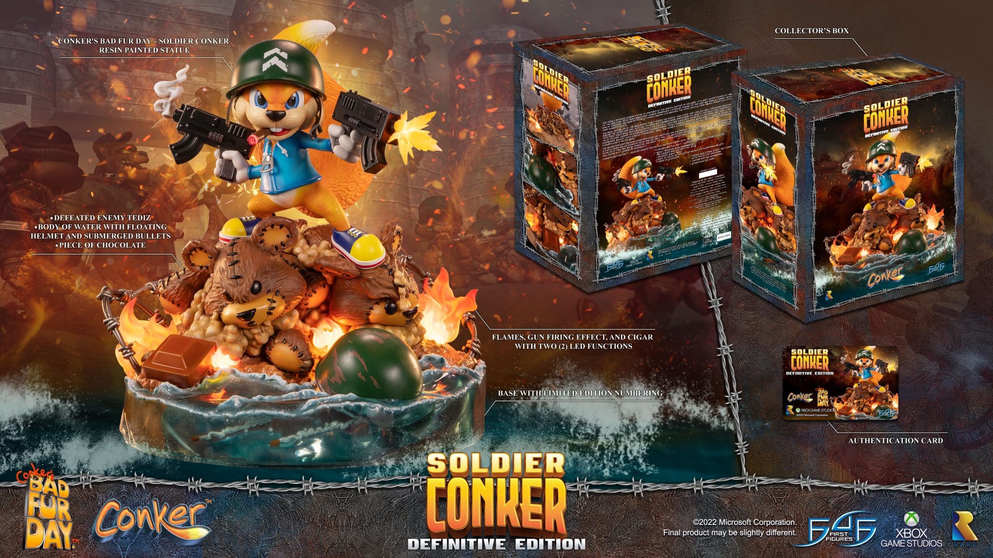 Soldier conker conker's bad fur day first 4 figures