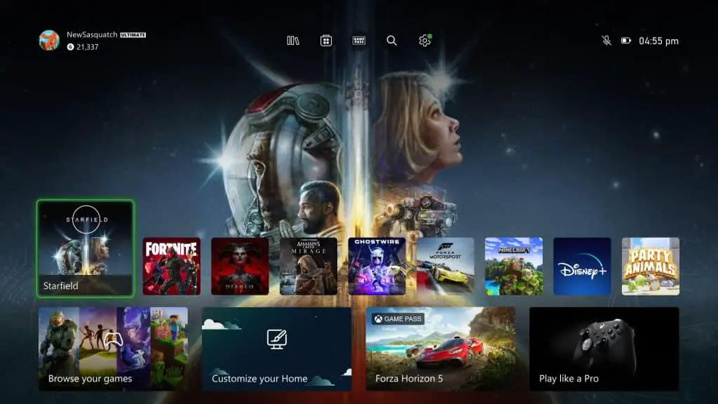 Xbox nuova interfaccia