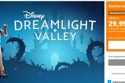 Disney dreamlight valley sconto switch