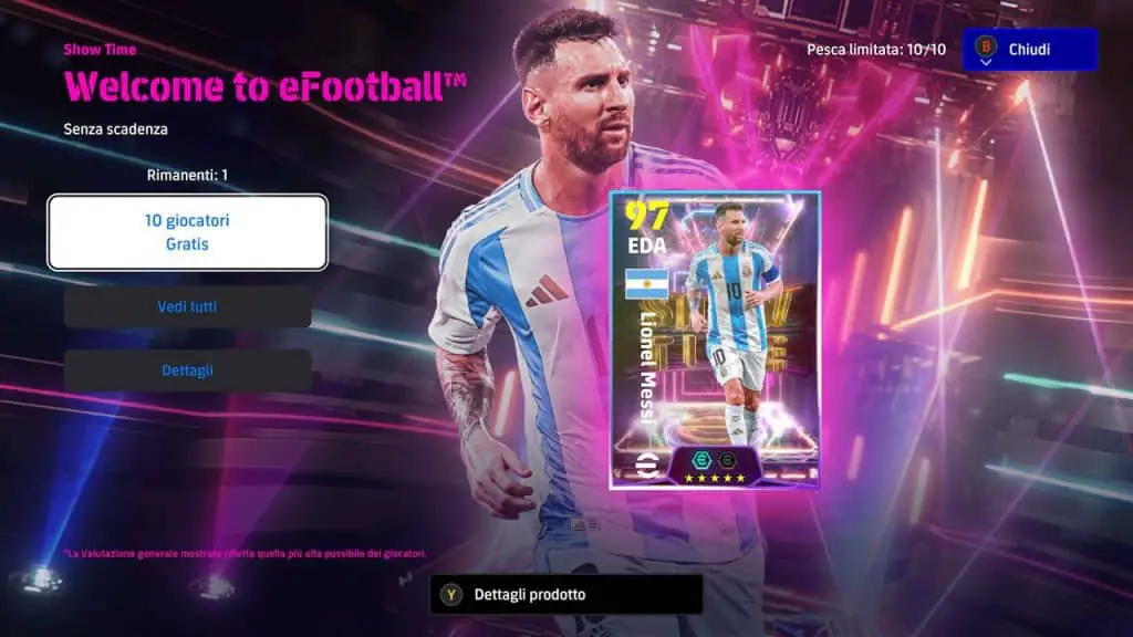 Efootball 2025 giocatori gratuiti