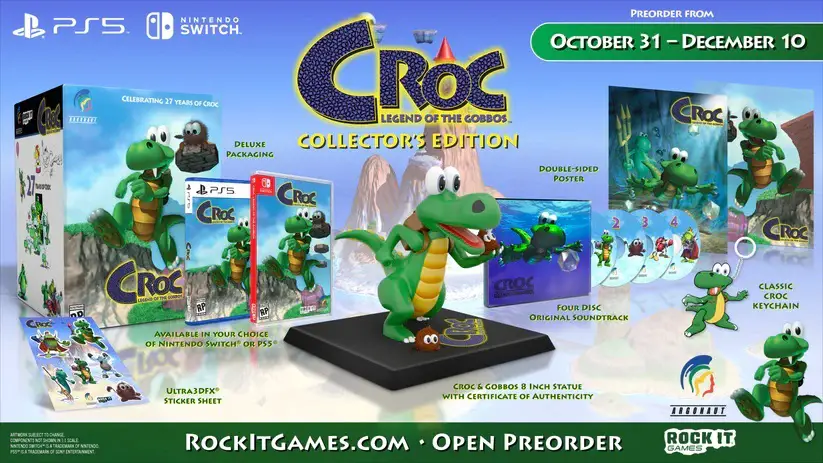 Croc: legend of the gobbos, annunciata l'edizione fisica e il possibile periodo d'uscita