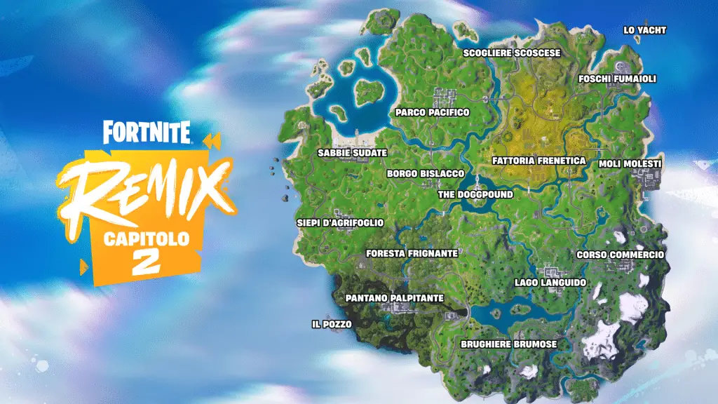 Fortnite capitolo 2 remix mappa