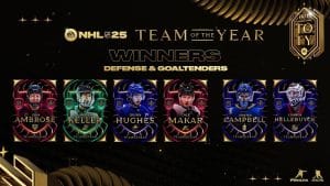 Ea sports nhl 25 squadra dell'anno